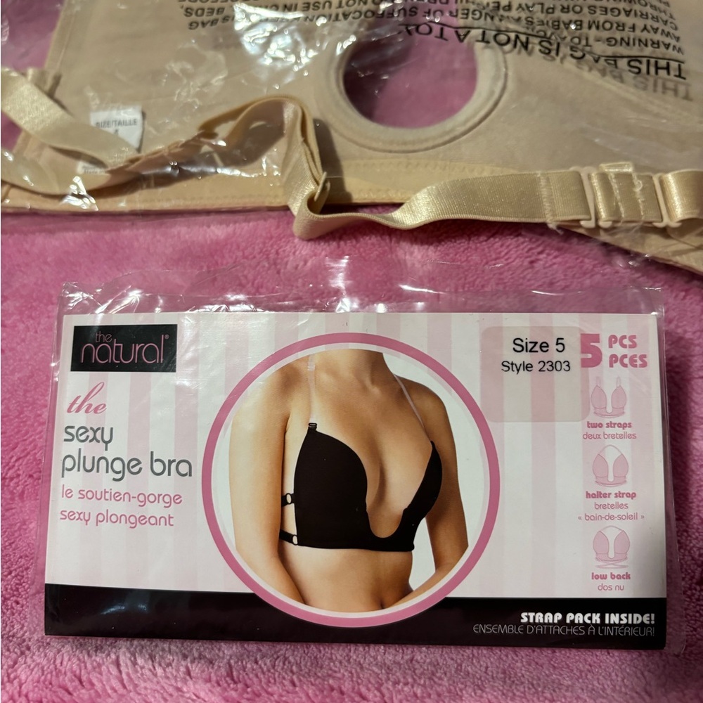 The Natural Sexy Plunge Bra in Black